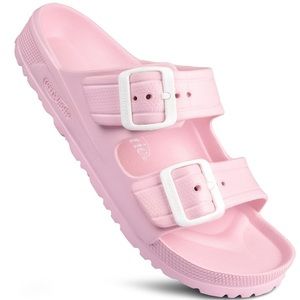 NIB Pink Dual Buckle Sandals